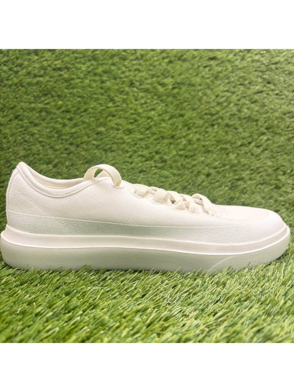 Allbirds Canvas Piper 2 Womens Size 8.5 White Athletic Running Shoes Sneakers